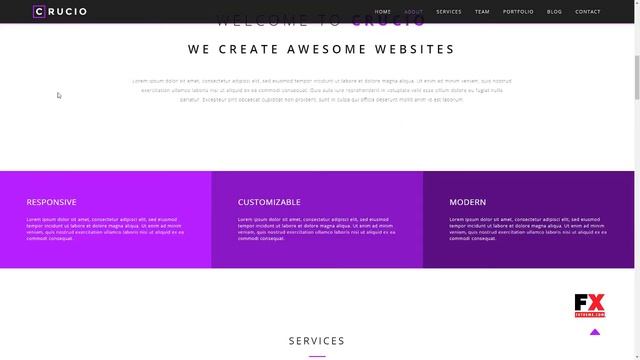Crucio - Responsive One Page WordPress Theme Devyn Sterling смотреть онлайн