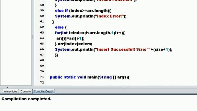 Linear Array - 2 ( Rotate, Insert, Remove) in Java смотреть онлайн