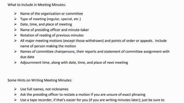 Minutes of Meeting | Minutes of Meeting Format | Meeting Minutes смотреть онлайн
