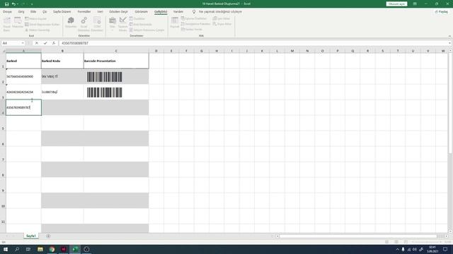 16 Haneli Kodun Barkodunu Oluşturma - Code 128 Barkodu - Code 128 Barcode смотреть онлайн