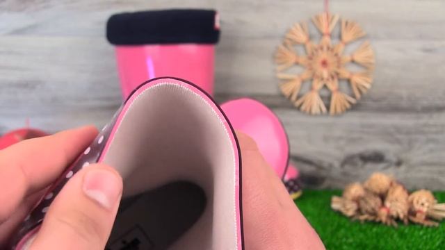 Детские резиновые сапоги American club 327/18-1 (фуксия). Видео обзор от STEPIKO смотреть онлайн