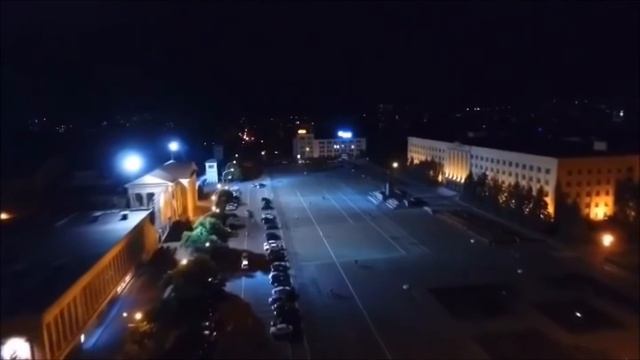 Площадь Ленина Ставрополя с высоты птичьего полёта смотреть онлайн