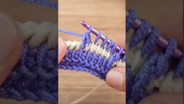 Новый тунисский узор крючком смотреть онлайн