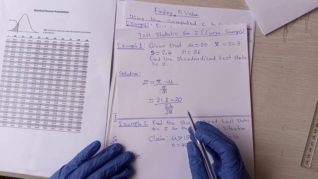 Hypothesis Test: How to calculate the test statistic for z (ie LARGE SAMPLE). смотреть онлайн