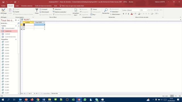 La clause HAVING (Requête Access SQL group by 08) смотреть онлайн