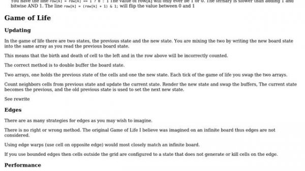 Code Review: How to implement a 2D Cellular Automaton in JavaScript? (2 Solutions!!)