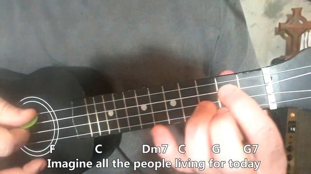 Imagine - John Lennon (ukulele version) смотреть онлайн