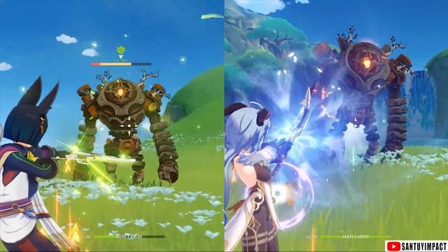 Tighnari vs Ganyu Damage Comparison - Who is the best DPS ? смотреть онлайн