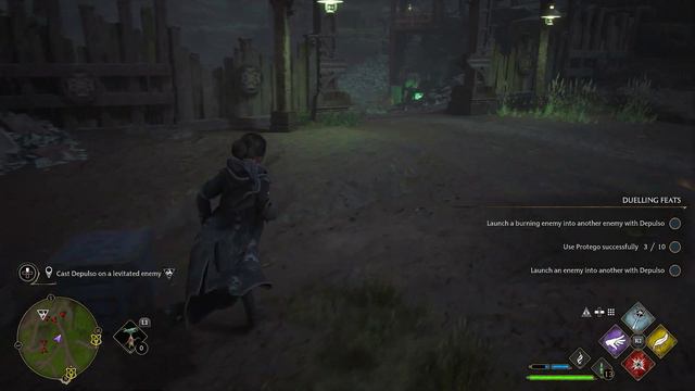 Cast Depulso on a levitated enemy Hogwarts Legacy смотреть онлайн