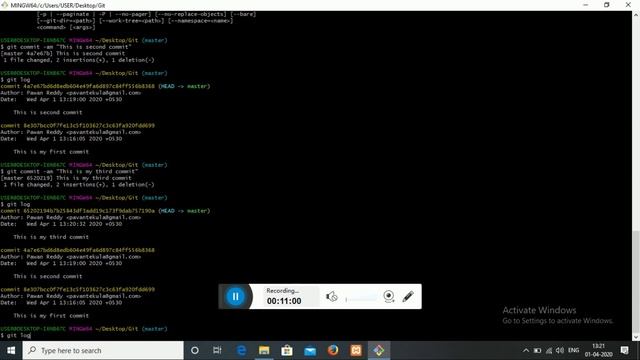 git commands | git tutorial | basic commands of git | git commit смотреть онлайн