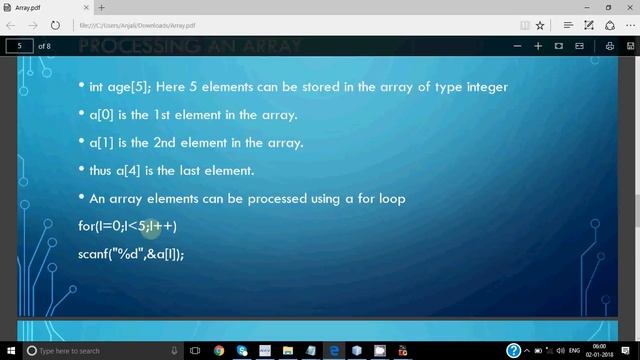 Introduction to Arrays (C Language) -1 смотреть онлайн