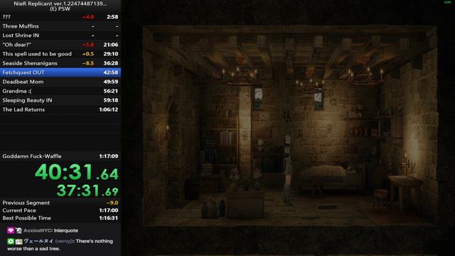 NieR Replicant (2021) Ending E PSW (Post-Save Wipe) Speedrun [1:16:45 LRT, 1:21:16 RTA] смотреть онлайн