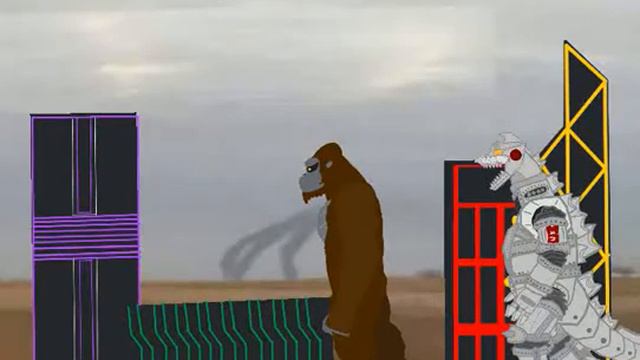 Kaiju universe part 5 Конг 2017 против меха годзиллы ll смотреть онлайн