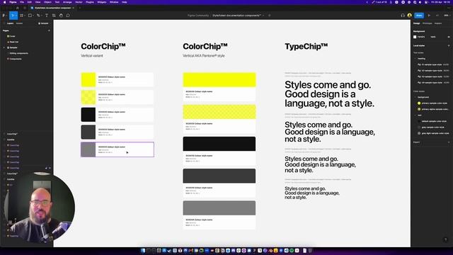 Figma — Style/token documentation components™ смотреть онлайн