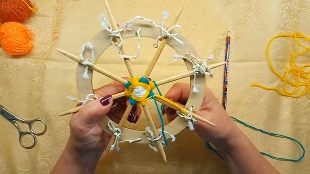 Мандала своими руками. Панно из ниток для интерьера. Часть 2 смотреть онлайн