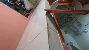 Формирование внешнего угла цементной затиркой