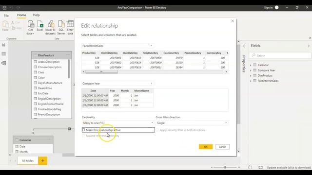 Compare any 2 years data Power BI | Power BI tutorial смотреть онлайн