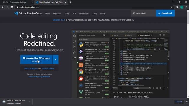 download and install gitbash and visual studio code смотреть онлайн