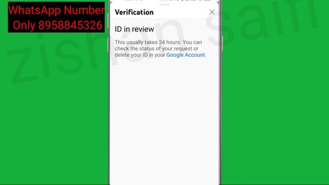 YouTube Fix Verification ID in Review This usually takes 24 hours You can check the status Problem смотреть онлайн