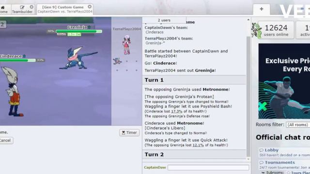Starter Pokemon Metronome Tournament - Top 32 - Greninja Vs Cinderace смотреть онлайн