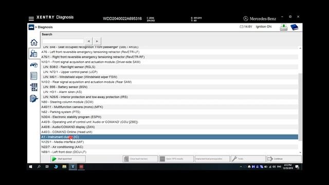Mercedes w204 2012 service A reset with Xentry смотреть онлайн
