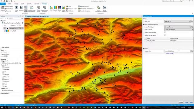 MapInfo Raster Point Inspection Tool смотреть онлайн