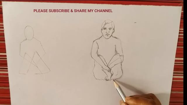 Sitting man drawing easy I drawing for kids I a man sitting drawing I man sketch drawing I sketchin смотреть онлайн