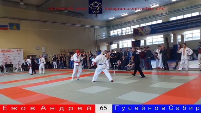 Кубок Москвы по Рукопашному Бою 2018 г. Ежов Андрей-Гусейнов Сабир 65 кг. смотреть онлайн