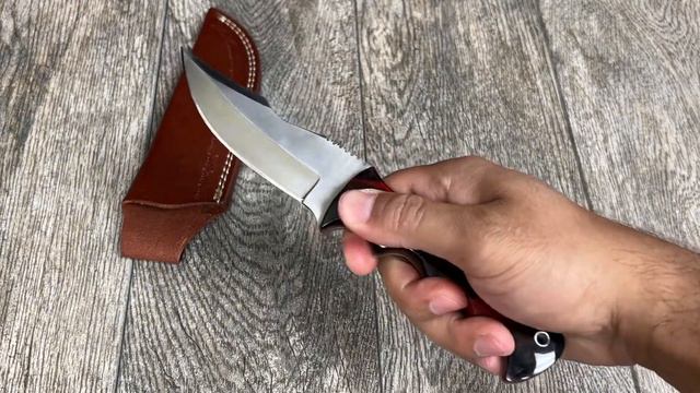 Ash HK703R Handmade Hunting Skinner Bushcraft Knife 440c steel 8 5 inches смотреть онлайн