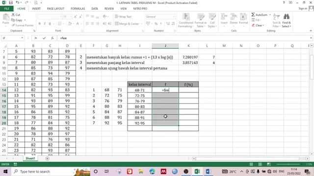 Cara Mudah Membuat Tabel Distribusi Frekuensi dan Histogram dengan Excel смотреть онлайн