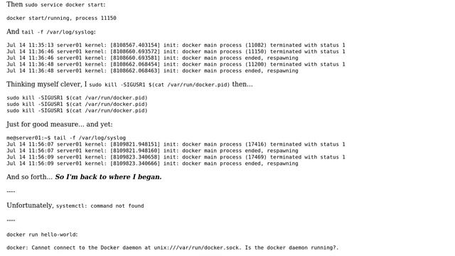 Unix & Linux: Can't Kill Docker Main Process смотреть онлайн