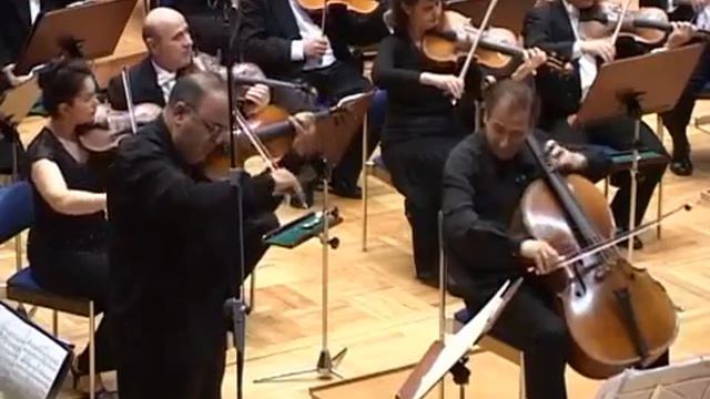 Brahms Duble concerto ; cello Hajredin Hoxha ;violin Togrul Ganiyev; conductor Rauf Abdullayev;BSO смотреть онлайн