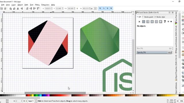 Inkscape - How to create nodejs icon logo (Updated) смотреть онлайн