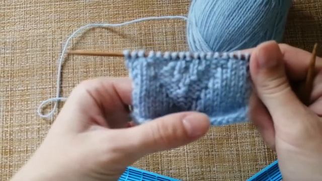 Узор "Ромбы из лицевых и изнаночных петель" /Pattern " Rhombuses of front and back loops" смотреть онлайн