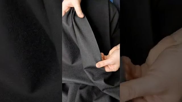Барби-сияние с начёсом плательно-костюмная ткань. Цвет "Чёрный" смотреть онлайн