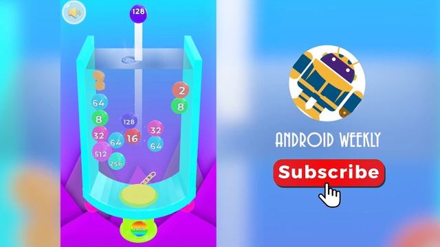 2048 Games: 2048 BALL SPLASH 3D