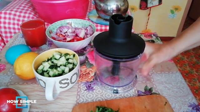 Как приготовить холодный томатный суп "Гаспачо" смотреть онлайн