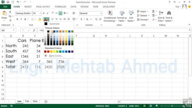 Modifying Typeface Font, Size and Color in Microsoft Excel| Font Size and Color Formatting in Excel смотреть онлайн