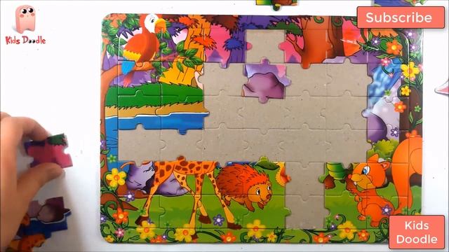 Animals Puzzle Games Jigsaw Puzzles - Kids Doodle смотреть онлайн