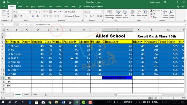 10 Fill and Font Color microsoft Excel 2019 tutorial Urdu Hindi смотреть онлайн