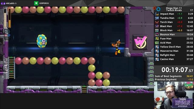 Mega Man 11 Normal No OOB in 37:20 (During Twitch Rivals Competition) смотреть онлайн