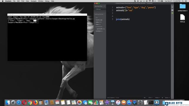 Complete Python Course - 026 - Change an Element from a List смотреть онлайн
