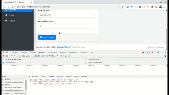 Adding Validation for Website Settings using Laravel and Vue 3 | Part 40 смотреть онлайн
