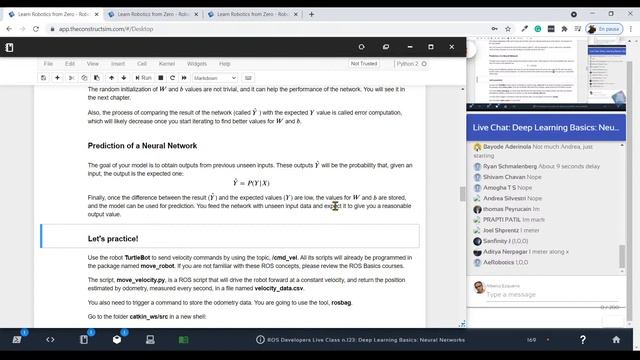 Deep Learning Basics: Neural Networks | ROS Developers Live Class #123 смотреть онлайн