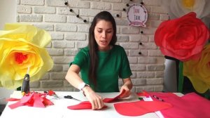 цветы из бумаги тишью