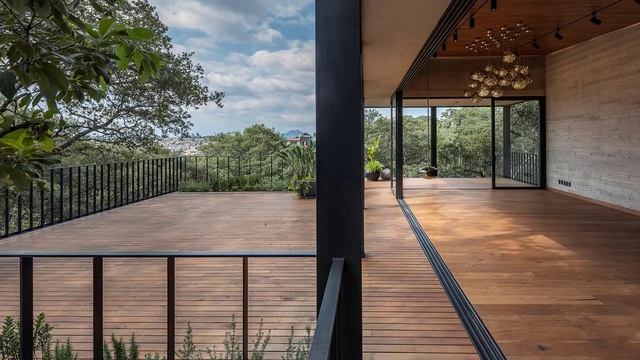 House Design Considering Vegetation And A Variety Of Very Large Trees that surround it смотреть онлайн