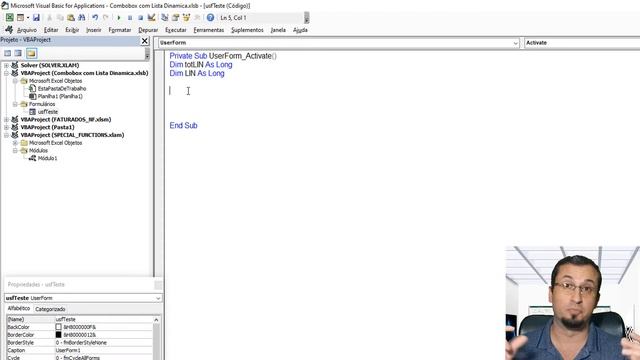 Como criar um COMBOBOX DINÂMICO no Excel VBA смотреть онлайн
