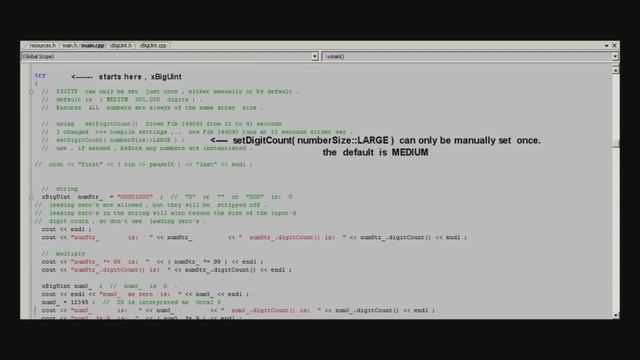 big integer adder Fibonacci Factorial complete source code c++ смотреть онлайн