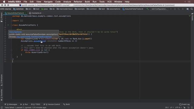 Evaluate Preconditions in JUnit 5: Assumptions смотреть онлайн