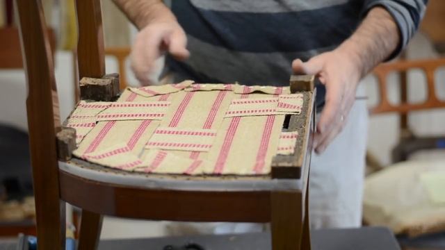 How to Upholster: 19th Century Biedermeier Chair (part 1) смотреть онлайн